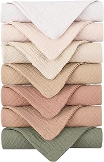 Konssy Paquete de 7 paños de algodón suave pa...