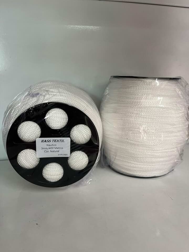 Fio Náutico HassTextil 700g 100% Polipropileno 3mm (branco 3mm)