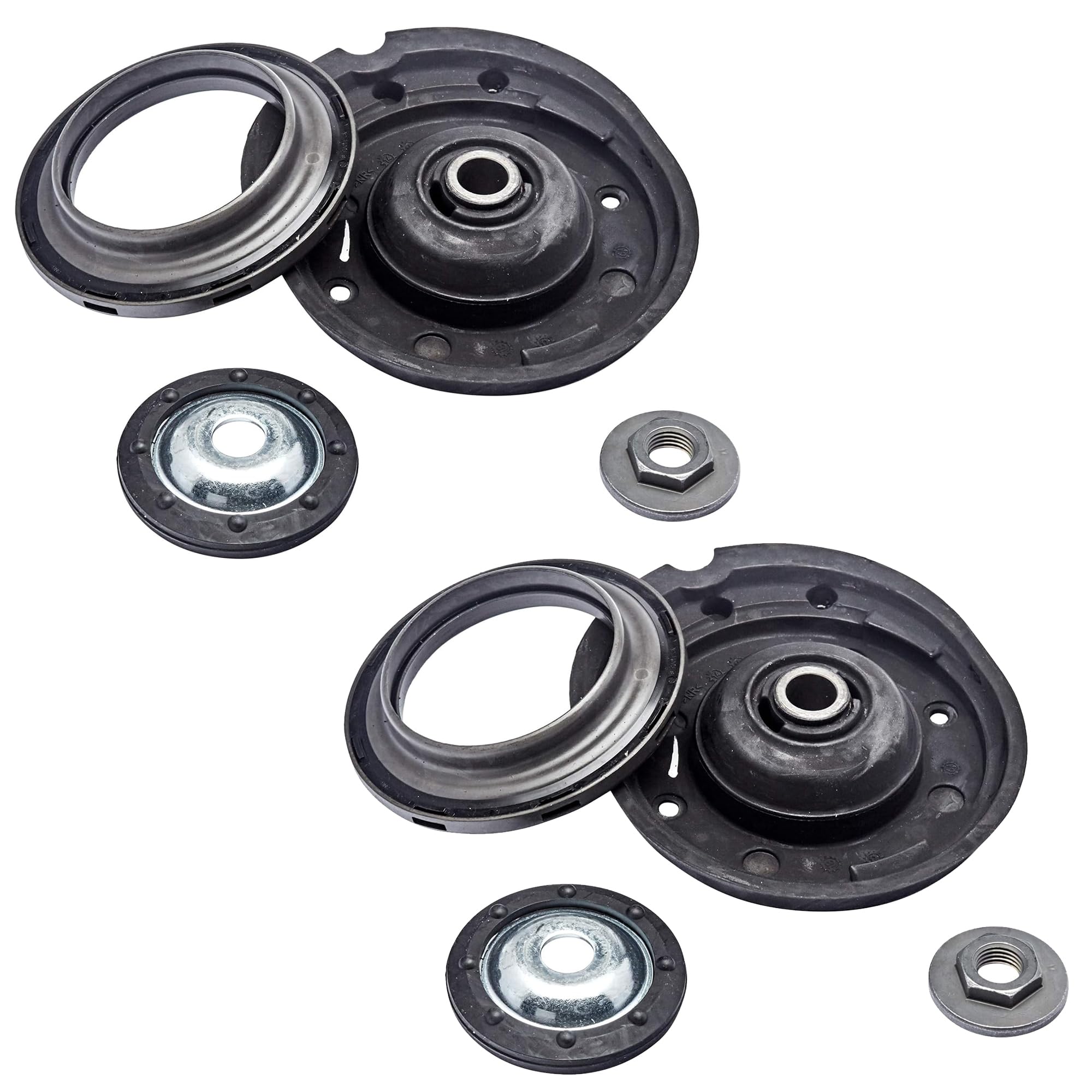 Partsline (Lot de 2) Kit Coupelle avec Roulement d'Amortisseur Avant compatible avec C2, C3, 1007 1.1 1.4 1.6 - Réf 9652351280