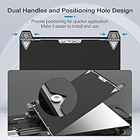 Vista 3 de Creality Placa de construcción original Ender 3 S1, hoja PEI de superficie texturizada de 235x235mm, placa de cama magnética, extraíble, flexible