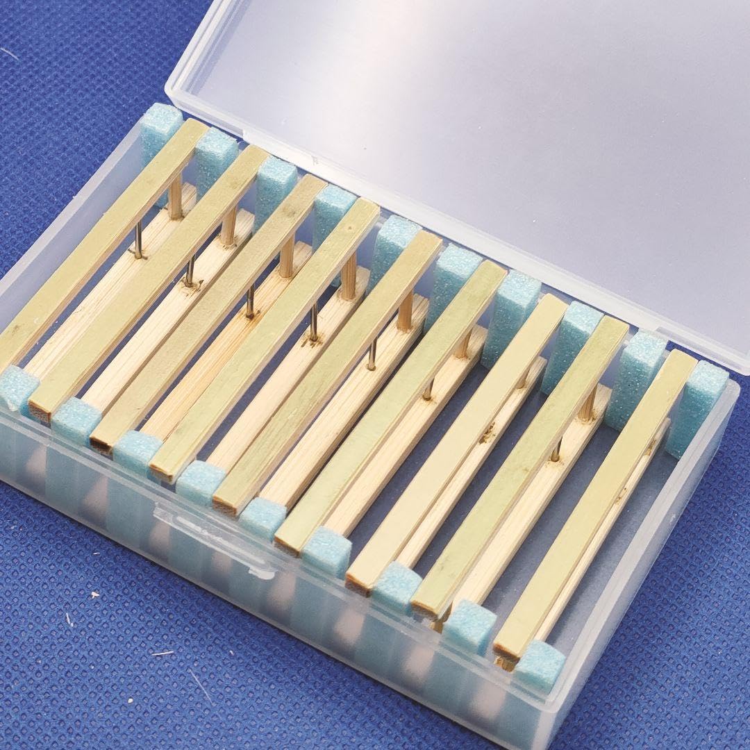 Amazon.co.jp: (E-7)タナゴ(小物)竹製仕掛け巻き(9個) ケース付き  