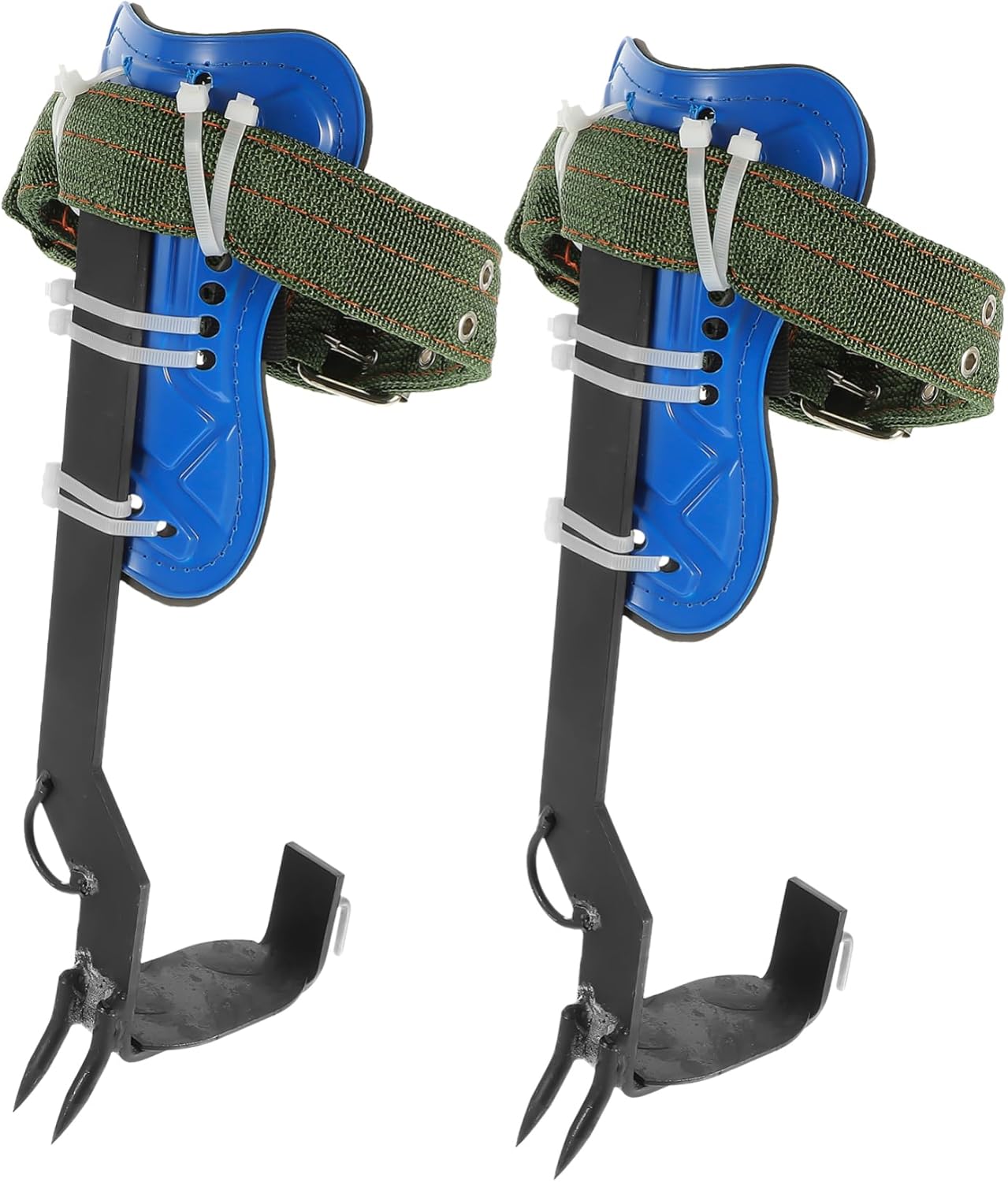 1 Set Outdoor Tree Climbing Gear with Spikes Shoes Practical Tree Climbing Tool for Efficient Climbing Aid Random Strap Color/677