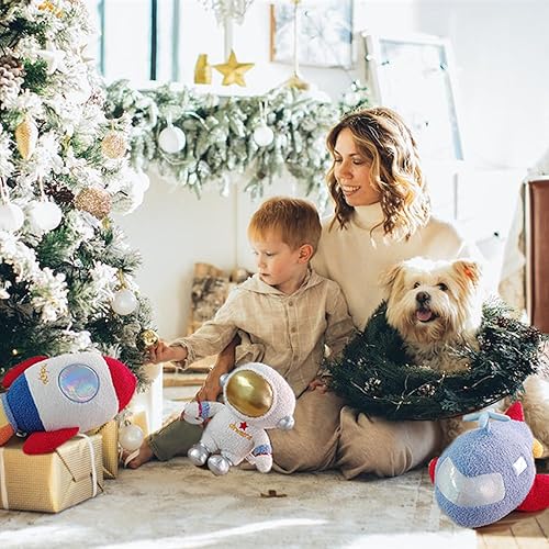 Miniatura 8 de YRXRUS Almohadas de avión, almohadas de felpa de avión, decoración de la serie espacial para niños, niñas, fiesta de cumpleaños, decoración de