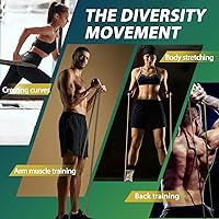 Vista 5 de LEEKEY Resistance Bands, Exercise Bands,Pull Up Assist Bands - Bands for Working Out,Band for Men and Women Fitness Training, Physical Therapy,Home