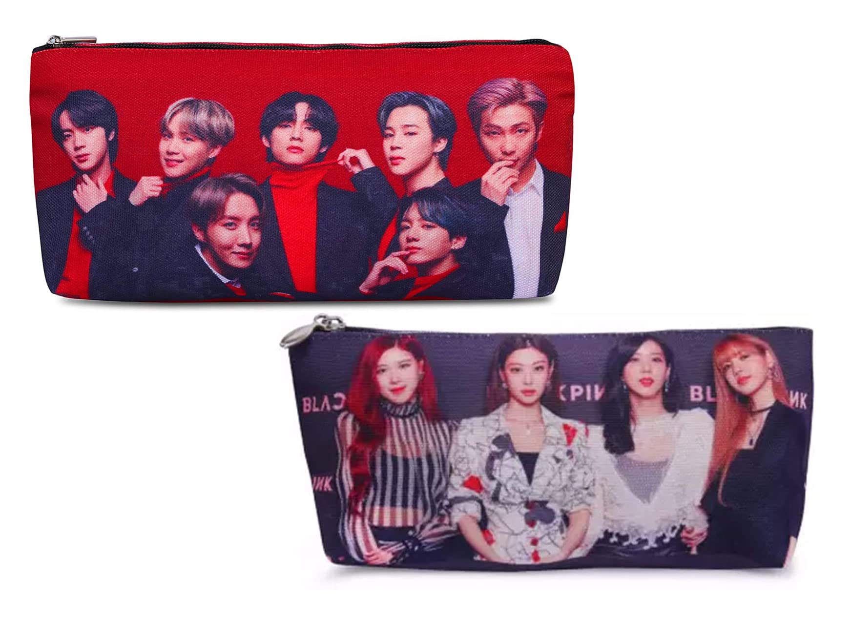 KOBBET® 1 BTS Team Pencil Pouch for Boy & 1 Black Pink Team Pencil Case for Girls School Stationery Pouch for Girls & Boys Travel Pouch Stationery Storage Pouch for Kids Return Gift Pouch (Style 4) (B0B729T6KV) Amazon Price History, Amazon Price Tracker