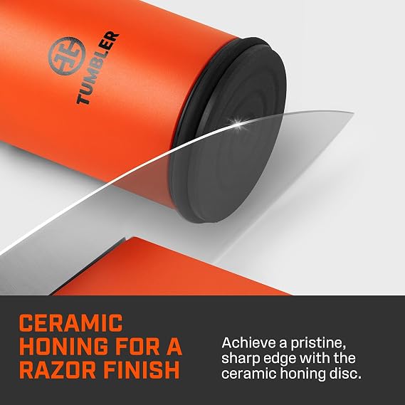 TUMBLER Pro Rolling Knife SharpenerTM (Orange)