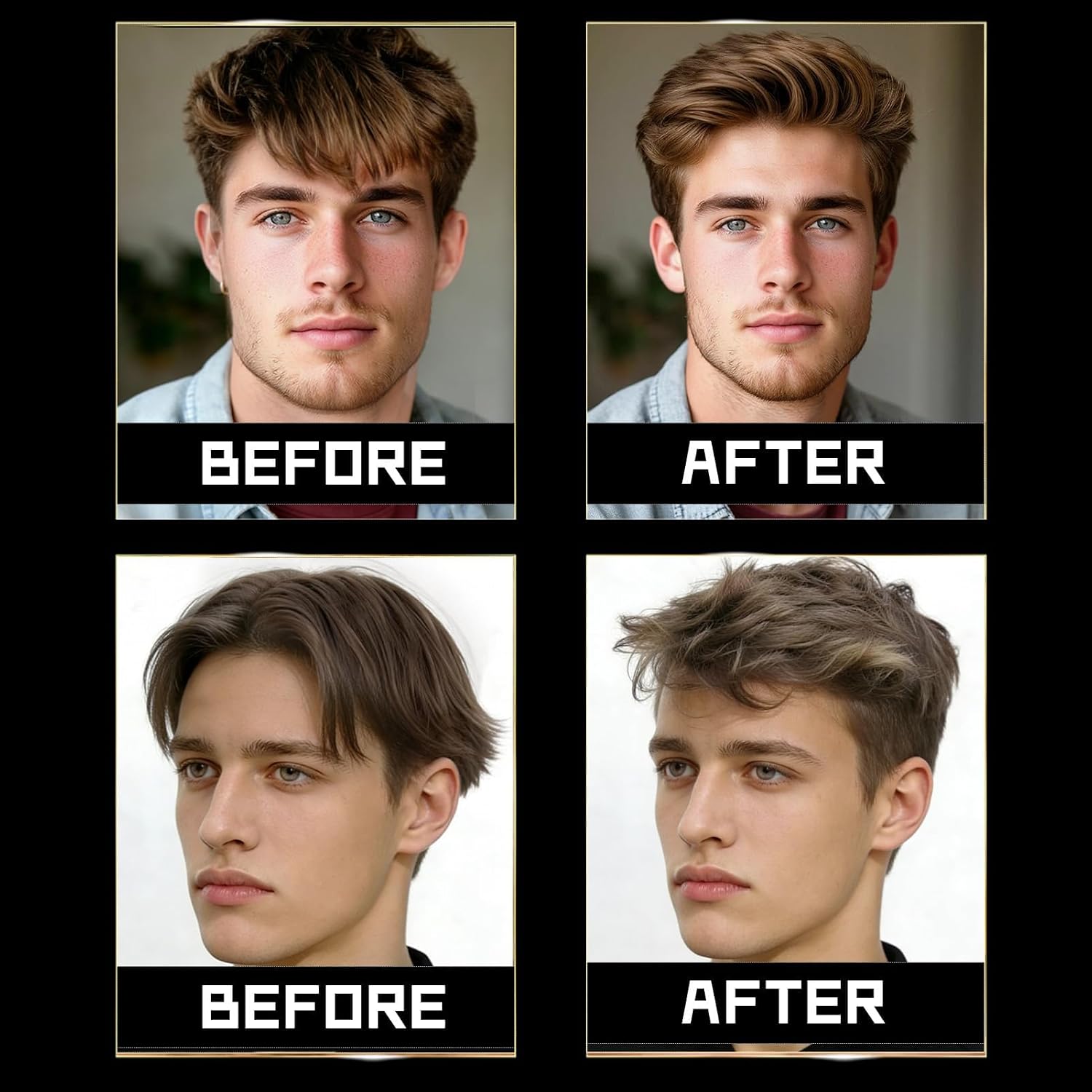 Goiple Men's Hair Styling Clay, Firm Hold, Matte Finish, Hair Clay Low Shine with Natural Ingredients, Add Volume & Texture, Men's Hair Product Ideal for All Men's Hair Types 120g (4.23oz)