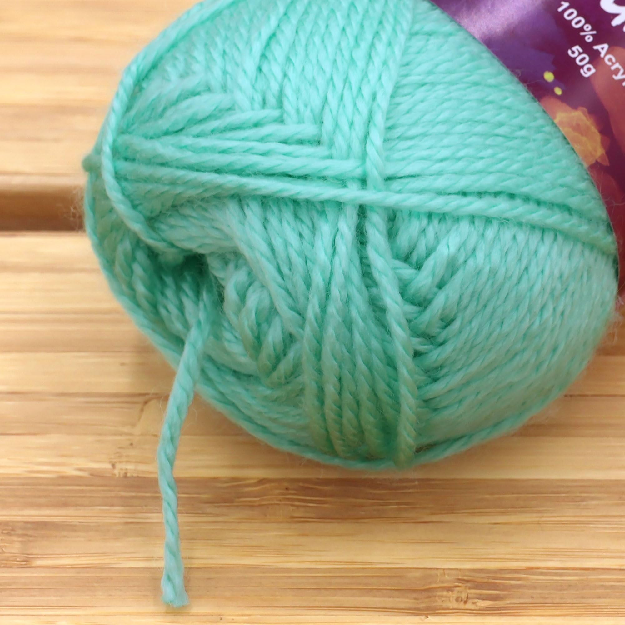 Amigurumi Select 100% Acrylic Craft Yarn Skeins Crochet and Knitting Projects - Acrylic Fingering Weight - Carnation - 4 Skeins - Image 3