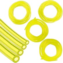 4 Sizes Strimmer Fuel Pipe,Universal Strimmer PartsFuel Line Hose Tube for Poulan Craftman Outdoor Chainsaws, Lawn Mowers, Snow Blowers, Water Pumps and Small Engines-Yellow