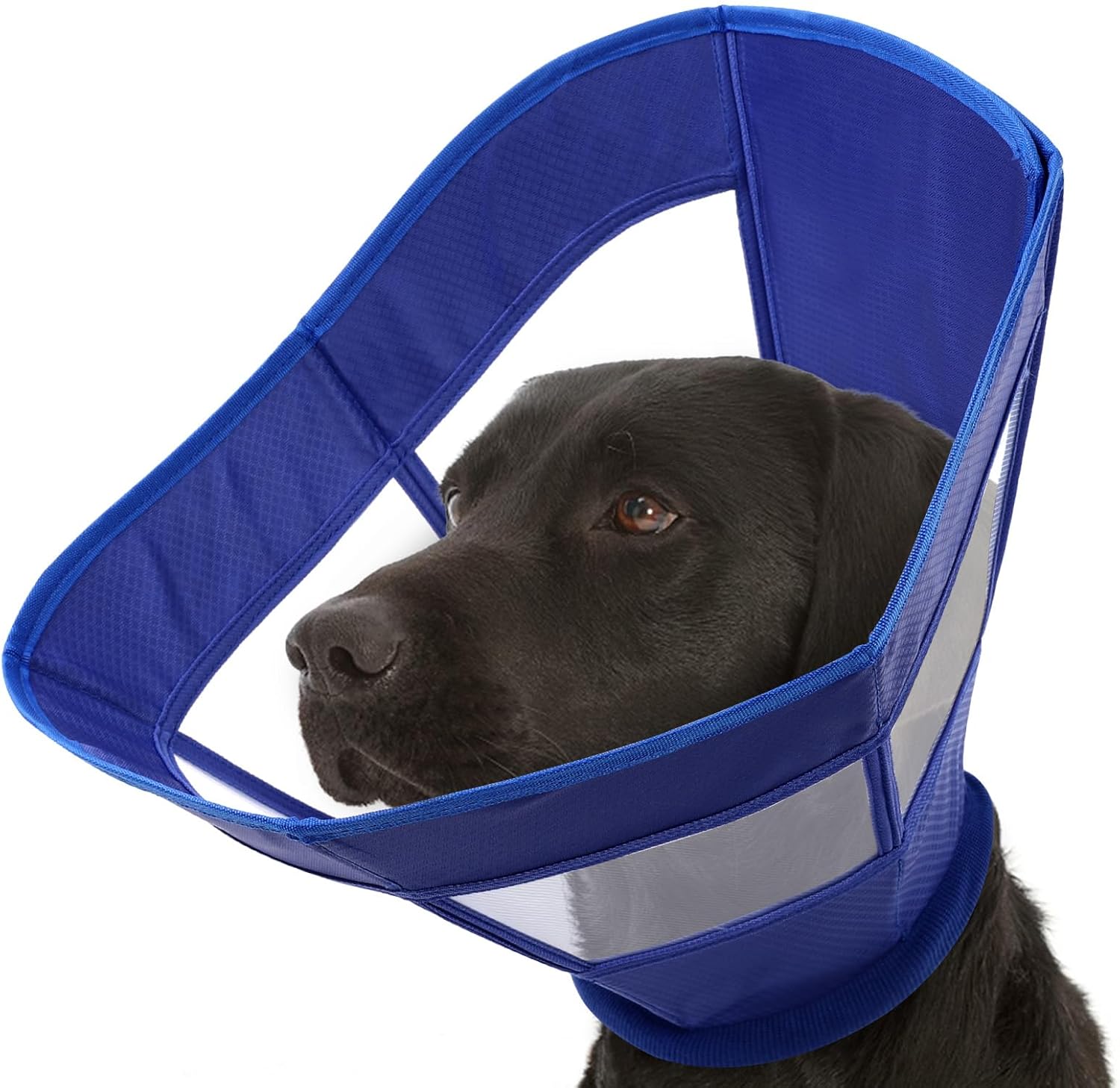 Dog Cone Collar Soft Adjustable Cone for Dogs to Stop Licking Dog Recovery E-Collar for Small Medium Large Dogs After Surgery Alternative(Blue, XL)