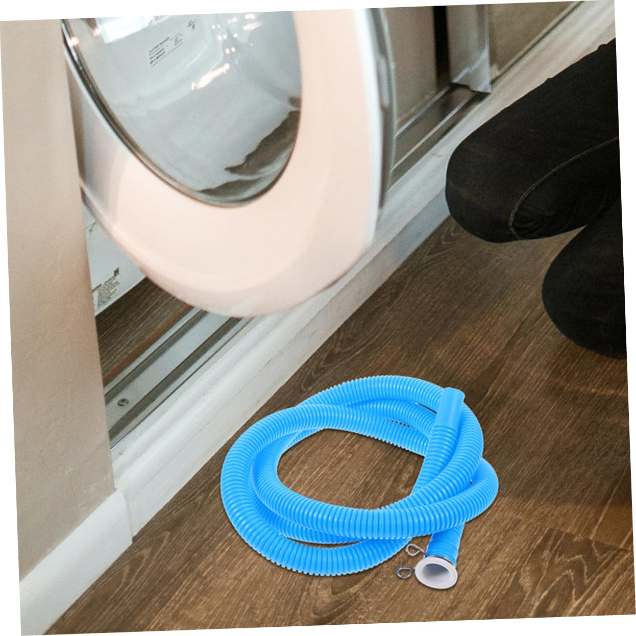 HOMSFOU 5 Set Tubo Ingresso Lavatrice Kit Tubi Aria Condizionata Di Alimentazione Della Lavastoviglie Estensione Lavatrice Tubo Prolunga Pe Blu 2 Pezzi*5