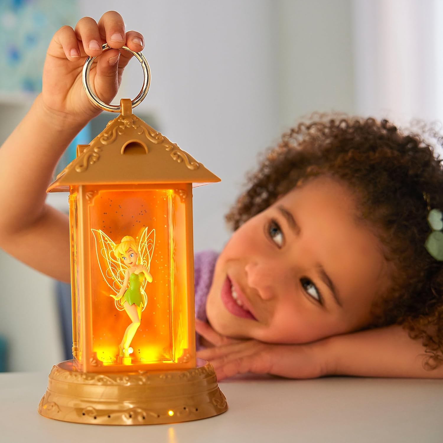 Disney Store Action Toys Tinker Bell Light-Up Lantern from Peter Pan – Authentic Design & Detail – Ideal Gift for Tinker Bell & Peter Pan Enthusiasts – Safe & Durable Construction