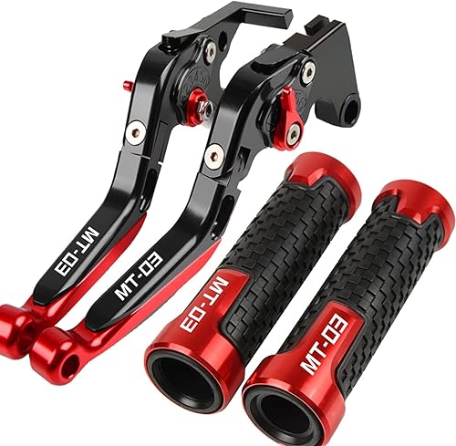 DOUKI Para Yamaha MT03 2005-2013 2014 Palancas de embrague de freno plegables de motocicleta embrague ajustable agarres CNC accesorios con logotipo