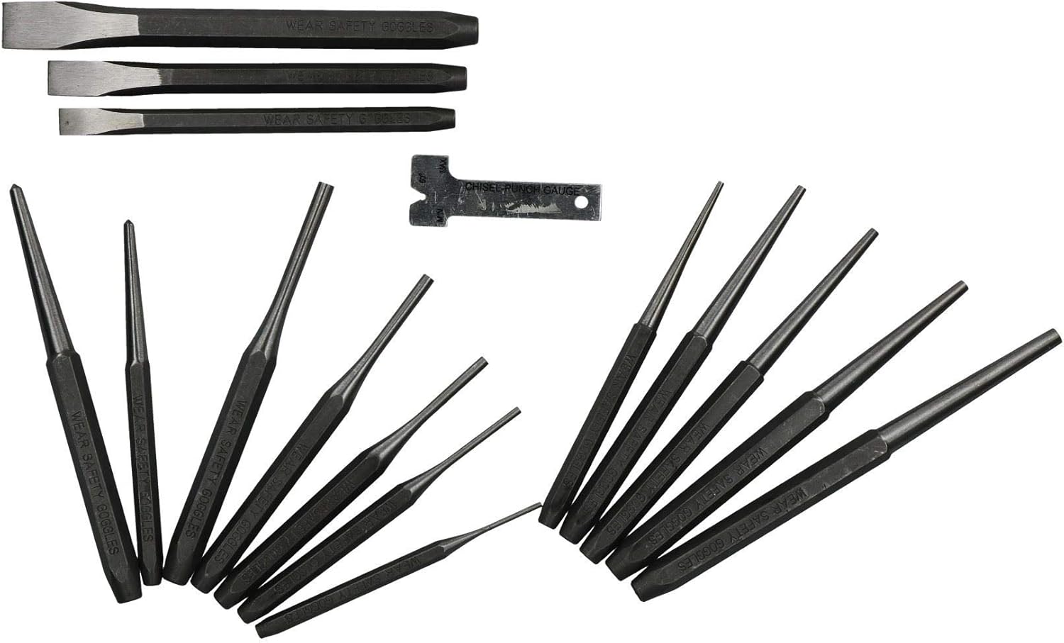 16pc Punch & Chisel Metal Marker Taper Cold Chisel Pin Punches Centre Punch