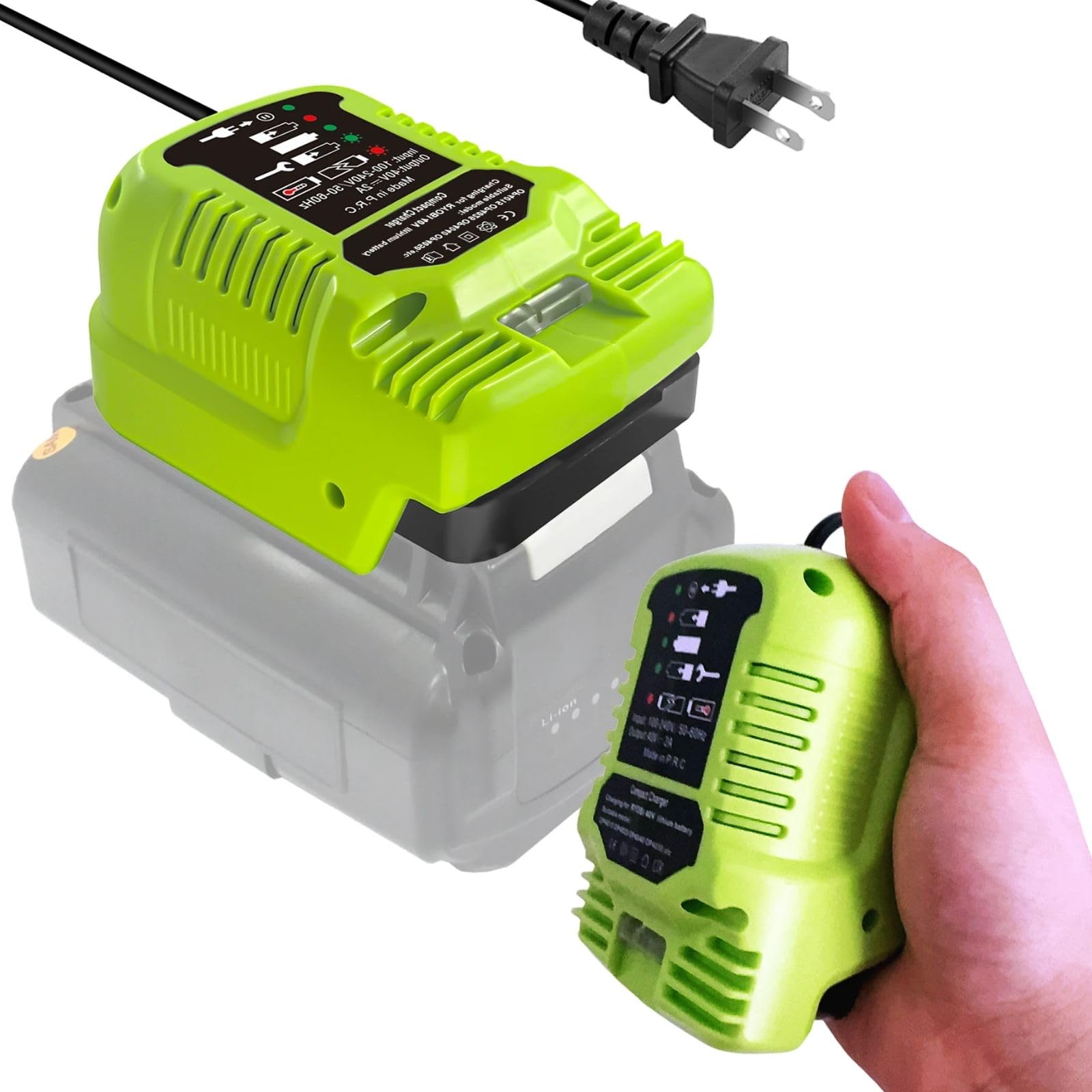 for Ryobi 40V Battery Replacement Charger 