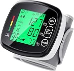 Blood Pressure Monitor for Home Use,Wrist Blood Pressure Machine Automatic Digital LCD Display Blood Pressure Machine Adjustable Wrist Cuff 5.3-7.67" 99x2 Sets Memory with Carrying Case for Home Use