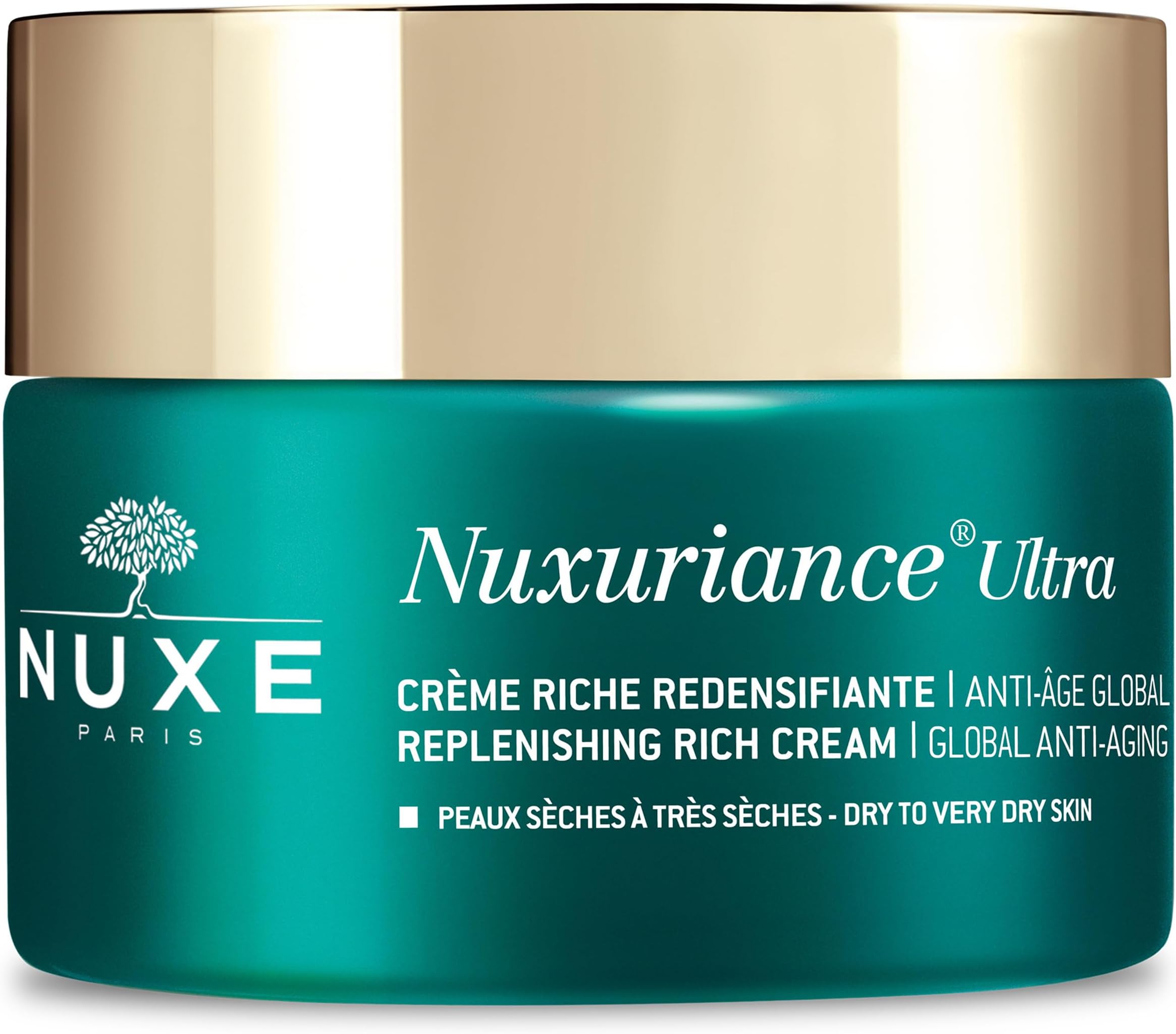 NuxeNuxuriance Ultra Cream for Dry Skin - Replenishing, Anti-Aging & Radiant Boosting, 1.7 Oz