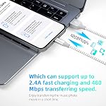 Apple MFi Certified iPhone Charger 3pack 10FT Long Lightning Cable Fast Charging High Speed Data Sync USB Cable Compatible iPhone 14/13/12/11 Pro Max/XS MAX/XR/XS/X/8/7/Plus/6S (Grey White)
