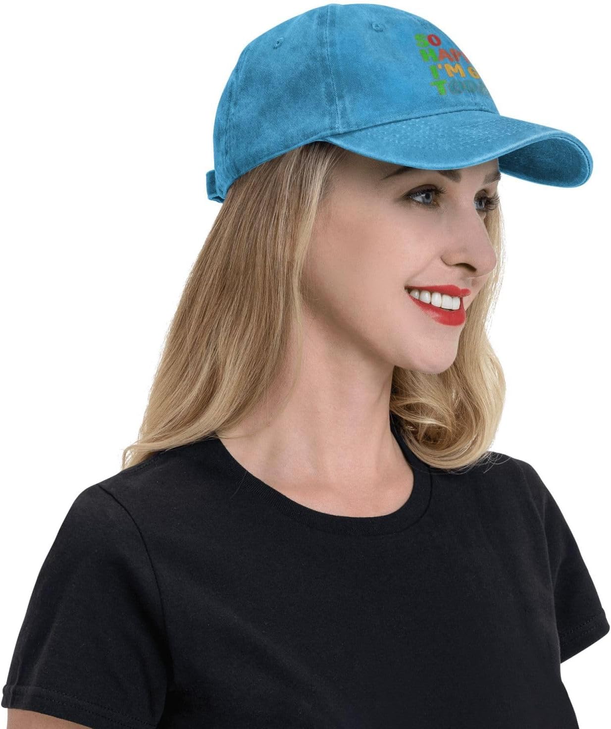 So Happy I'm 60 Today 60th Hat Men Women Birthday Gifts Baseball Cap Funny Trucker Hat Cowboy Hat