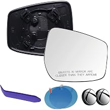 EAP Passenger Side Mirror Glass Compatible With Nissan Kicks 2018-2024, Versa 2020-2026, LEAF 2018-2025, Heated, 963655RB0A 963655RB0B