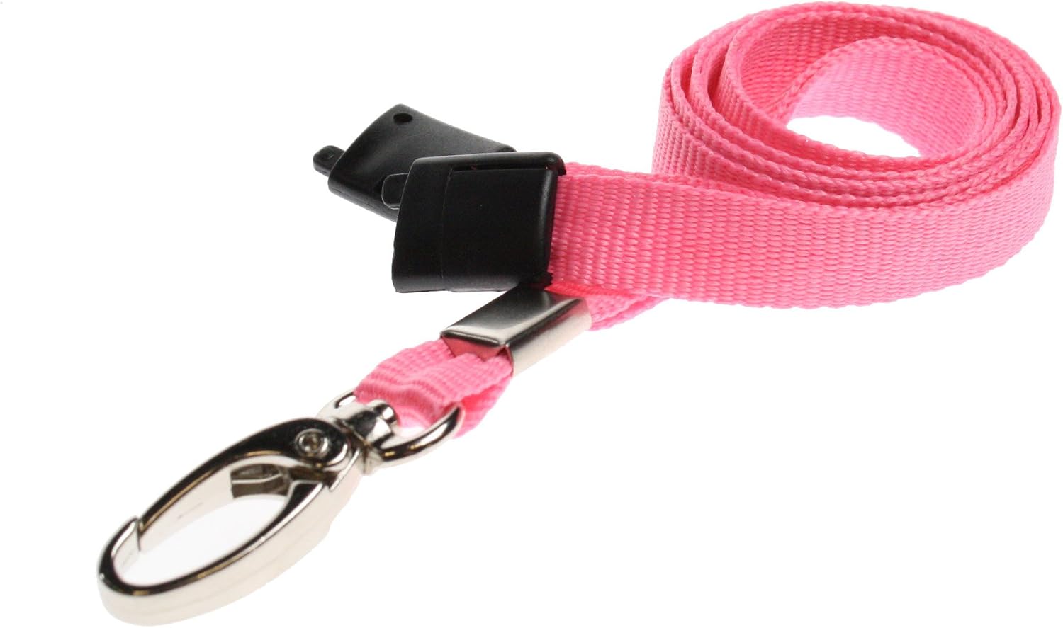 PCL Media ltd® 10 x Breakaway Safety Lanyard Neck Strap Swivel Metal Clip for Id Card Holder