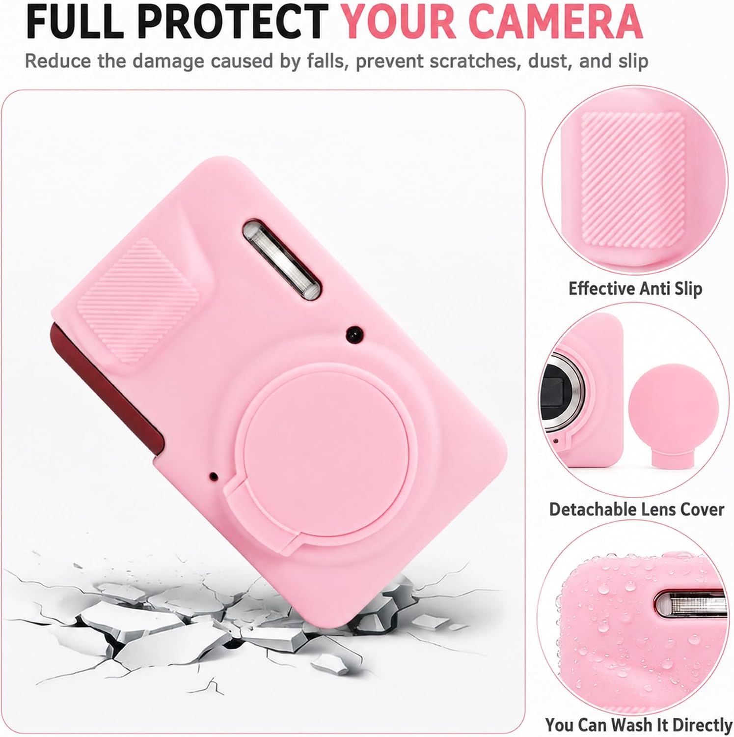 Case for Kodak Pixpro FZ55 Digital Camera (Pink) image 3