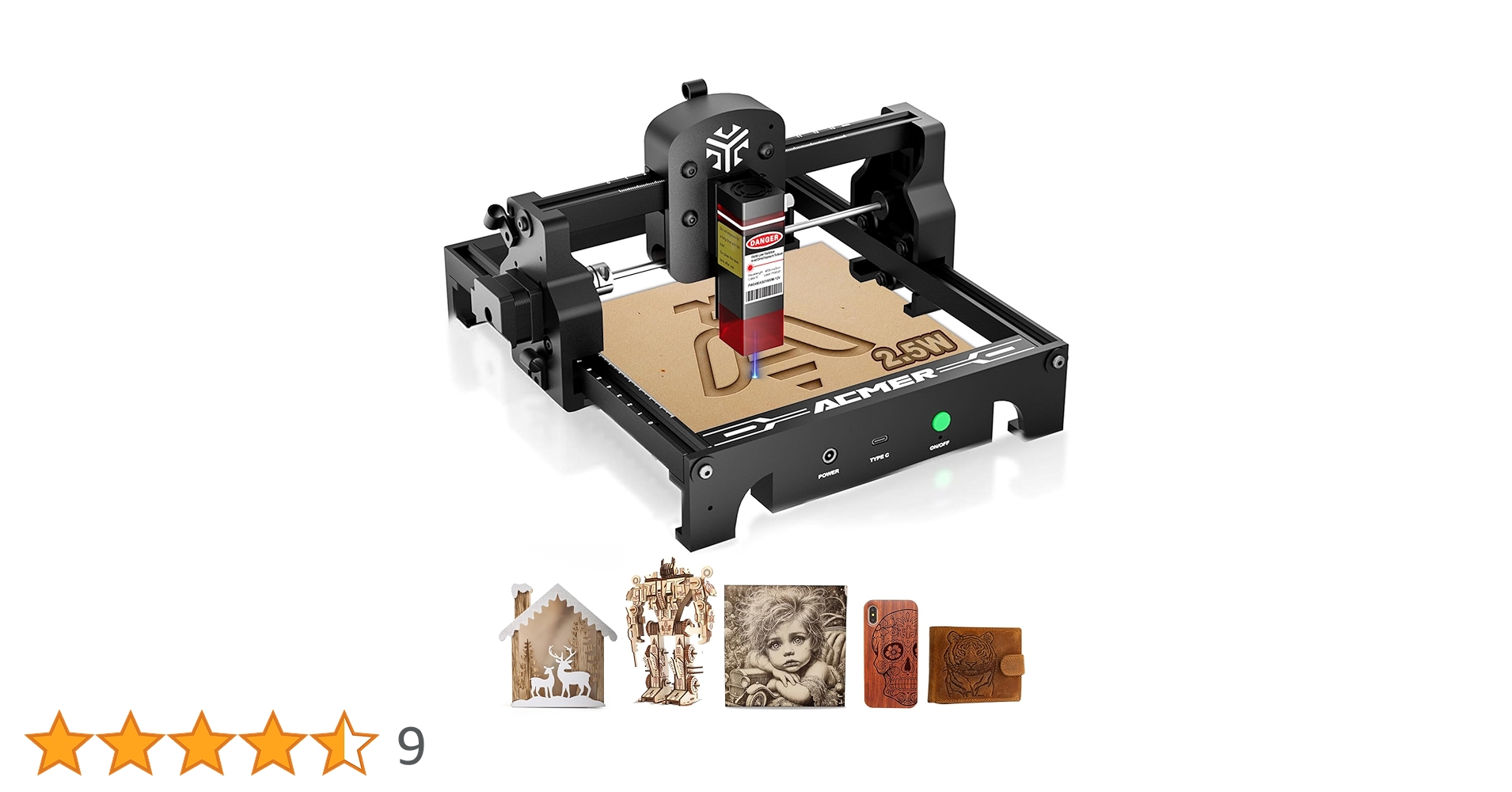 【未開封】レーザー彫刻機 ACMER S1 2.5 加工機 レーザー加工カッター 71Awyw0SwjL._AC_UF350,