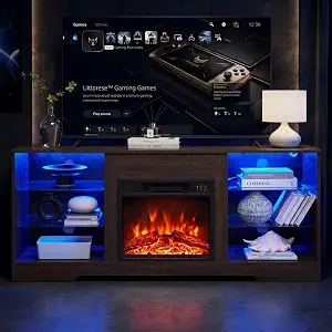QSOSTNS Fireplace TV Stand DB222