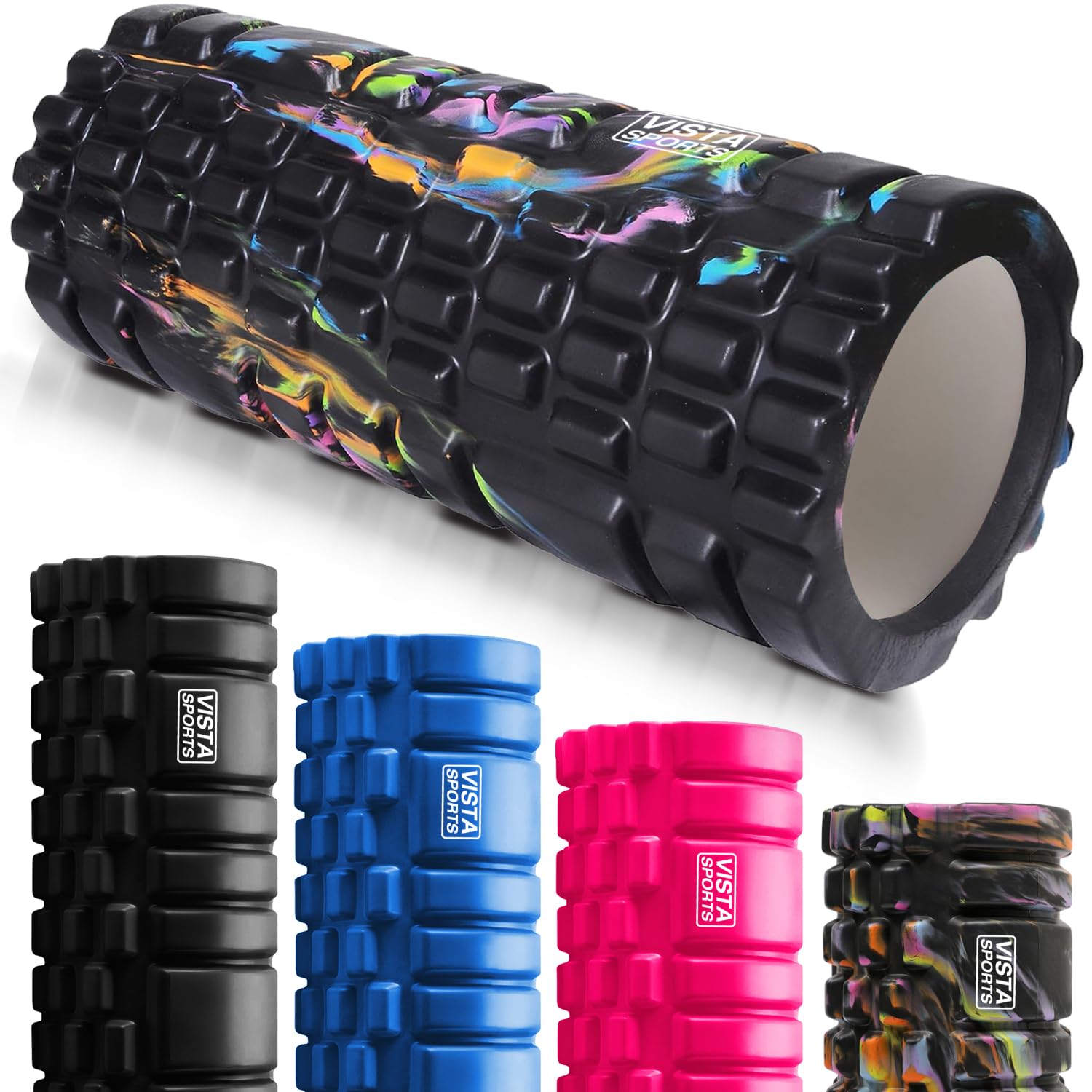 Foam Roller for Deep Tissue Muscle Massage Trigger Point Muscles Enhance Recovery for Physical Therapy and Rehab (Multi)