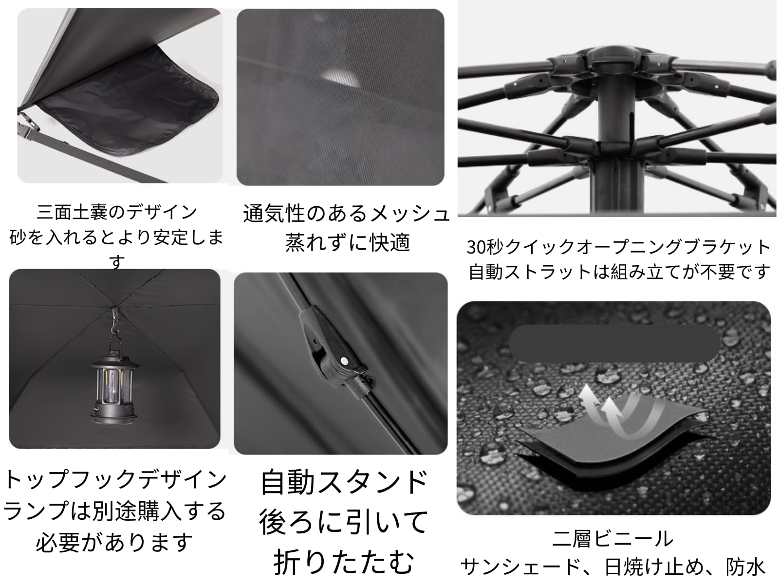 Naturehike ビーチテント サンシェードテント 防水 ワンタッチテント Amazon | Naturehike black dog ビーチテント サンシェード