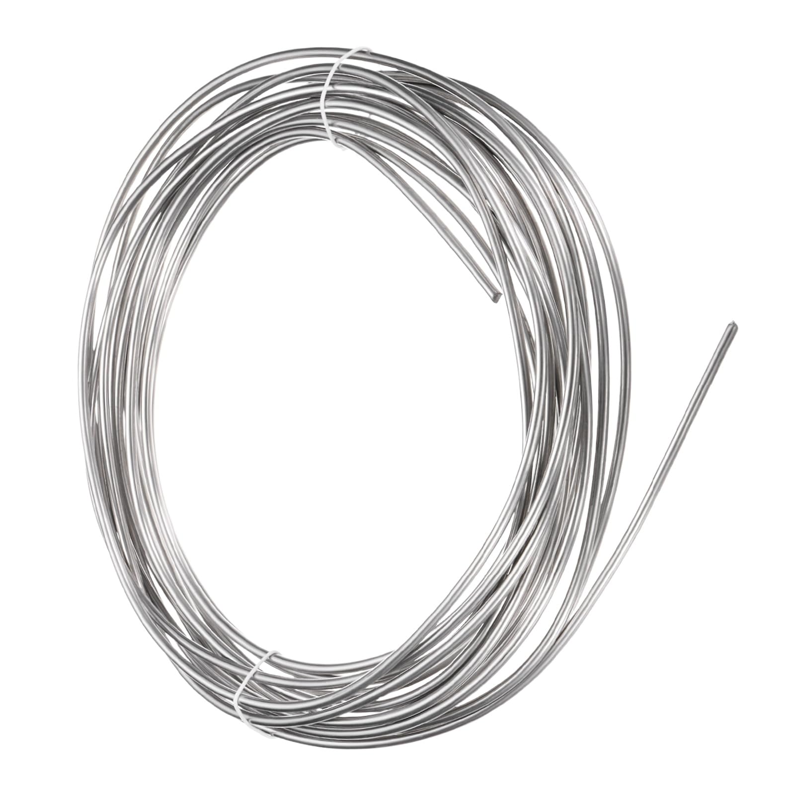 M METERXITY 6 Gauge Stainless Steel Craft Wire, 4.0mm 10m Bendable Floral Snare Wire for Jewelry Making/Sculpting/Armature Crafting/Floral Bonsai/DIY Crafts