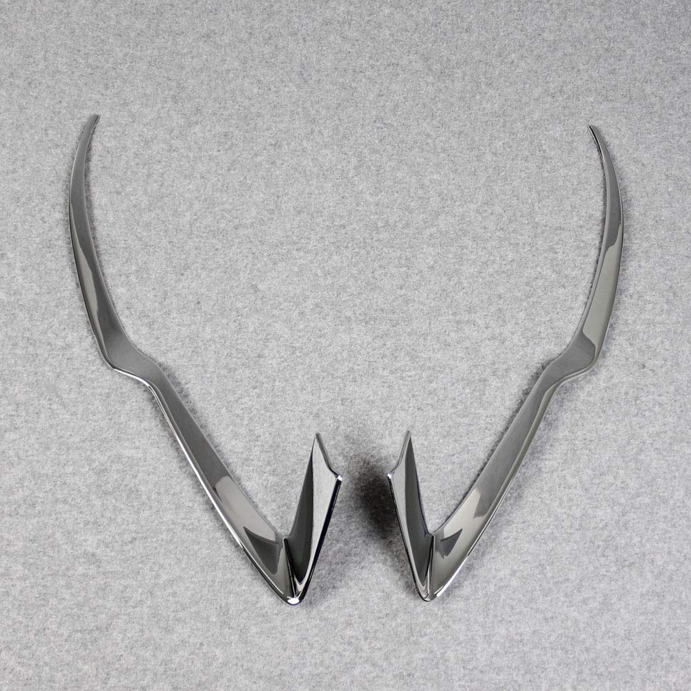 Compatible con Subaru 2019 2020 2021 Forester faro delantero cubierta moldura cromada 2