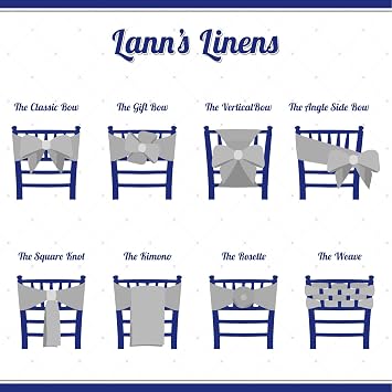 Lann's Linens - 100 أنيقة الأورجانزا الزفاف/حفلة غطاء كرسي الأوشحة/الأقواس - الشريط التعادل مرة أخرى وشاح - الطفل الأزرق