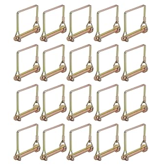 YaeMarine 20Pcs Square Shaft Locking Pin Wire Lock Pin Gold 5/16" x 2-1/4"