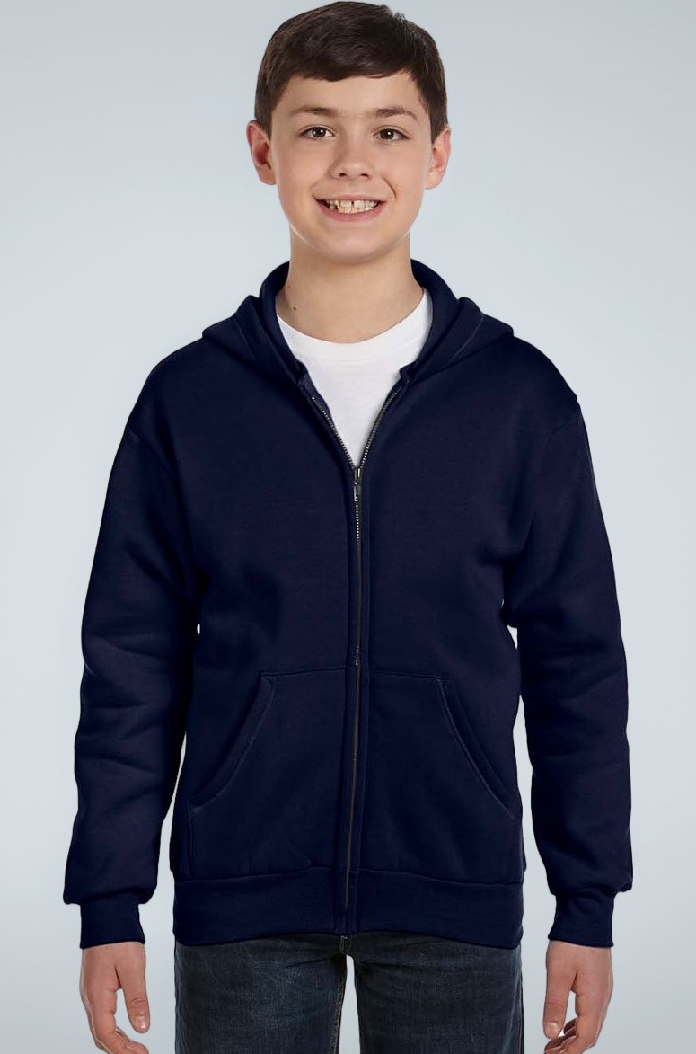Hanes Big Boys' Eco Smart Fleece Zip Hood