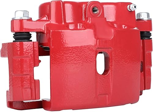 Miniatura 5 de SCITOO Pinza de freno delantera derecha con soporte 18-B4728 rojo compatible para Cadillac 02-06 para Chevrolet 99-13 para GMC 99-13 para Hummer