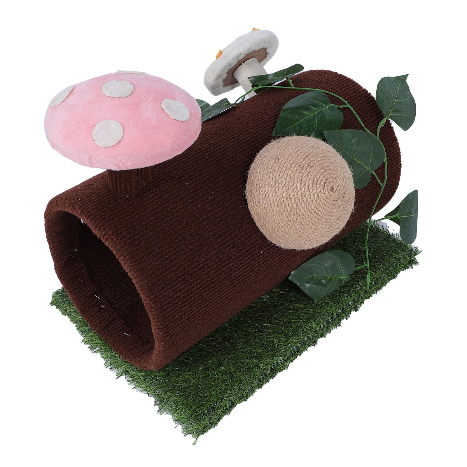 Túnel para Gatos con rascador, Marco Interactivo para trepar para Gatos, Juguete Multifuncional para túnel para Gatos con Bola rascadora, cómoda Cama para Gatos de Interior,