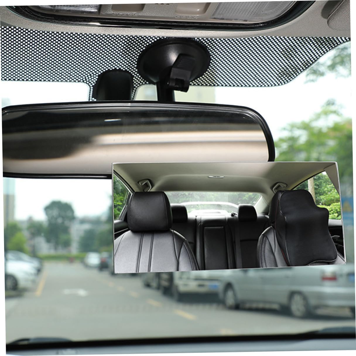 Toyvian 2pcs Car Seat Mirror Rear Facing with Suction Cup, Shatterproof Rear View Mirror for Safety and Backseat Monitoring in Cars