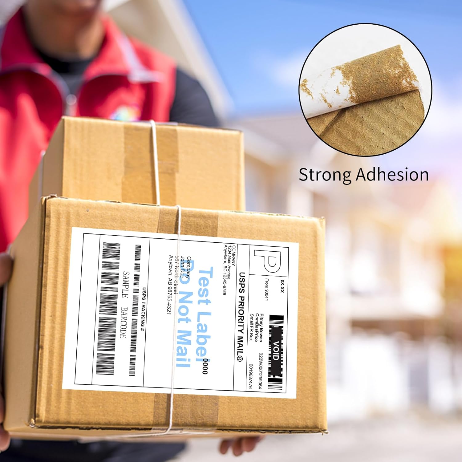 1744907 Compatible Shipping Labels - 4" x 6" Thermal Postage Labels for 4XL, Ultra Strong Permanent Adhesive, Waterproof, Grease Resistant,Perforated(4 Rolls - 220 Labels Per Roll)