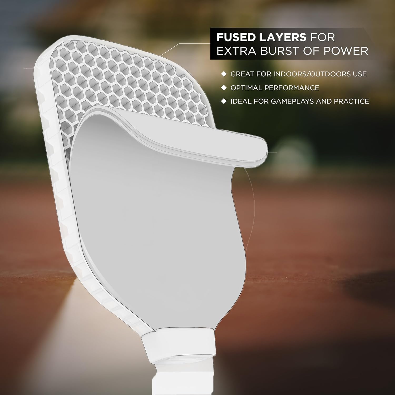 Prince - Force Elite Elongated Pickleball Paddle, Lightweight High-Performance Paddle with Textured Surface for Power, Control, and Precision, Green