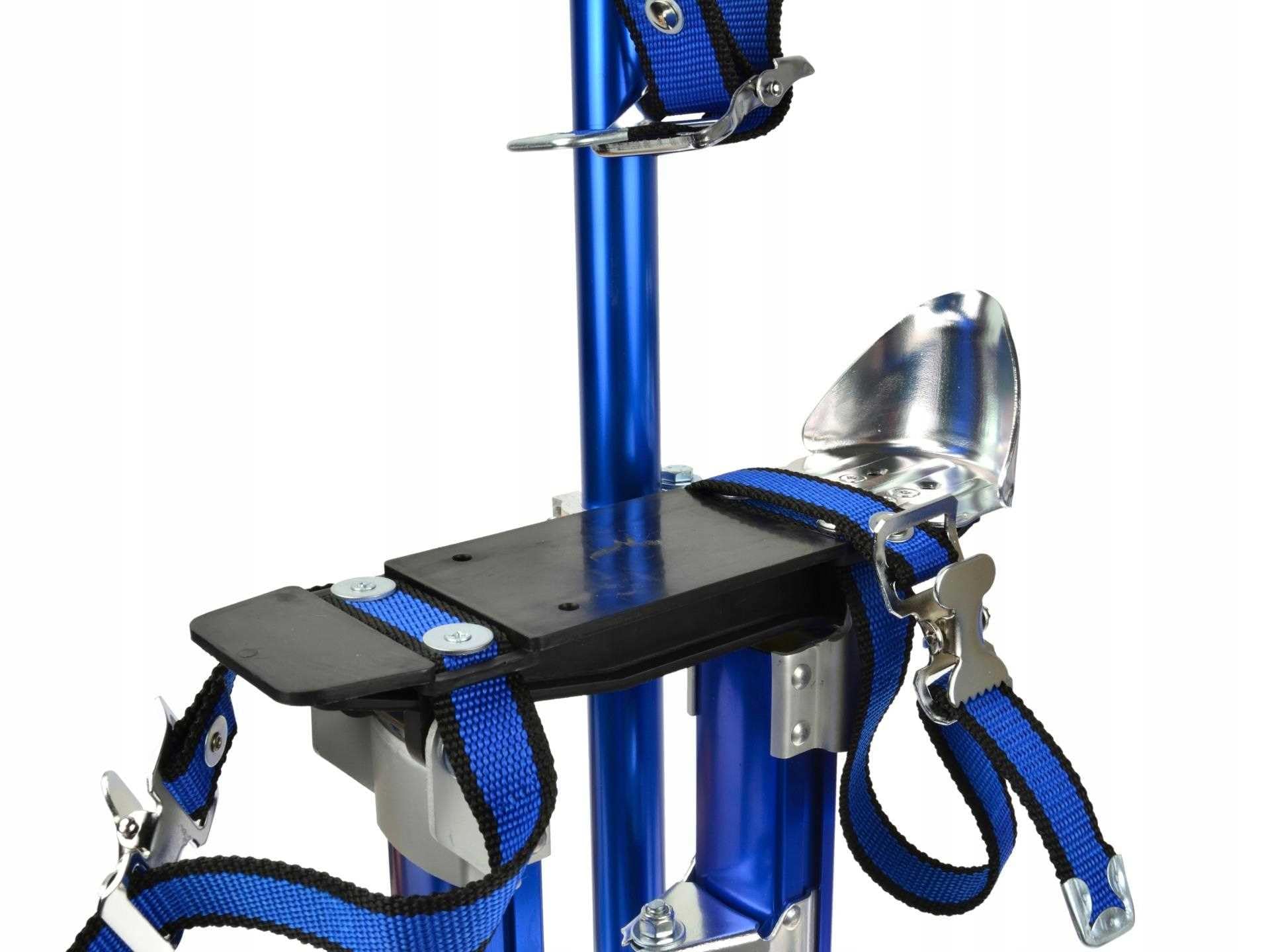 KG Arbeitsstelzen AMSTEIN 02116 BLAU für Maler Deckenbauer Aluminiumstelzen 61-101 cm Stelzen Aluminium Professionelle Einstellbare Handwerkerstelzen Trockenbau