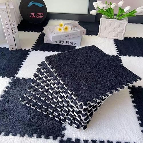 Generico Tappeto da Pavimento in Schiuma di Peluche, per Decorazioni per Decorazioni per Decorazioni per Puzzle Tappeto in Schiuma Tappeto Area Tappeto a interblocco Morbido Non Slip