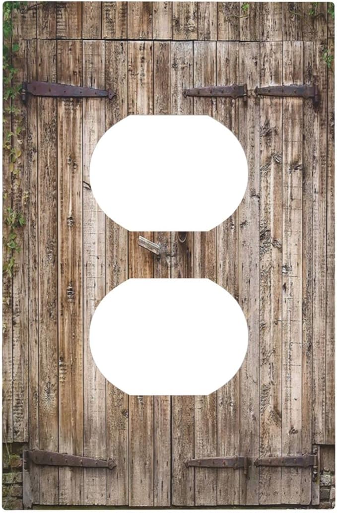 Vintage Barn Door Light Switch Plate Cover Outlet Covers Decorative