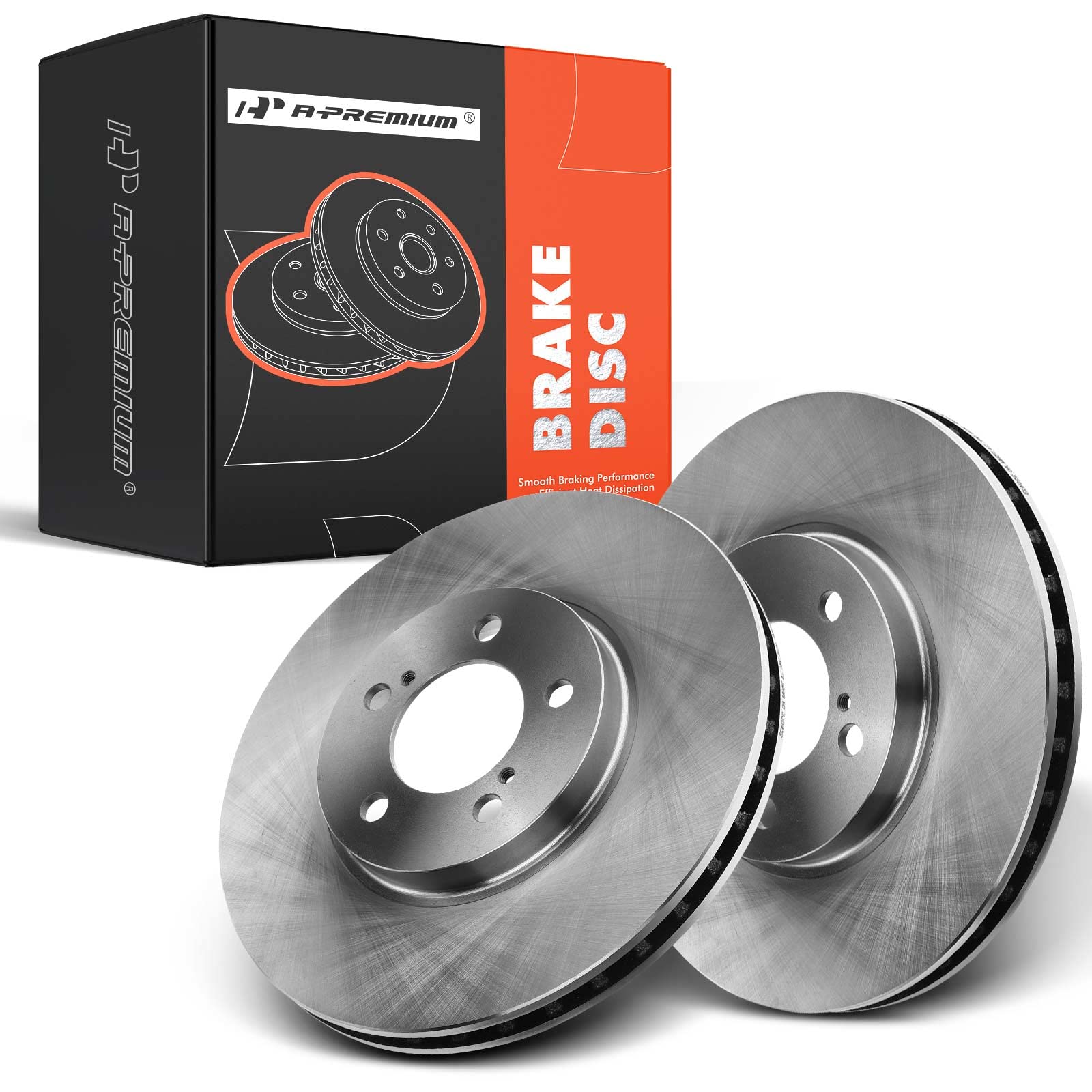 A-PremiumA-Premium 11.57 inch (294mm) Front Vented Disc Brake Rotors Compatible with Select Ford, Lincoln and Mercury Models - Sable 01-05, Taurus 96-99/01-07, Continental 95-02, Mark VIII 93-98, 2-PC Set