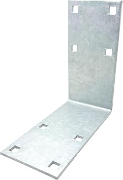 Floating Dock Outside Corner Connector Bracket Female (DH-F) USA Made Galvanized Steel, 1/4 Thick, 10.25 x 10.25, Mates with DH-M