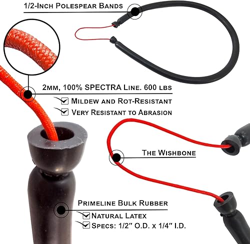 Miniatura 4 de SPEARFISHING WORLD Polespear Band for Pole Spear 12 Diameter 100% Latex Rubber