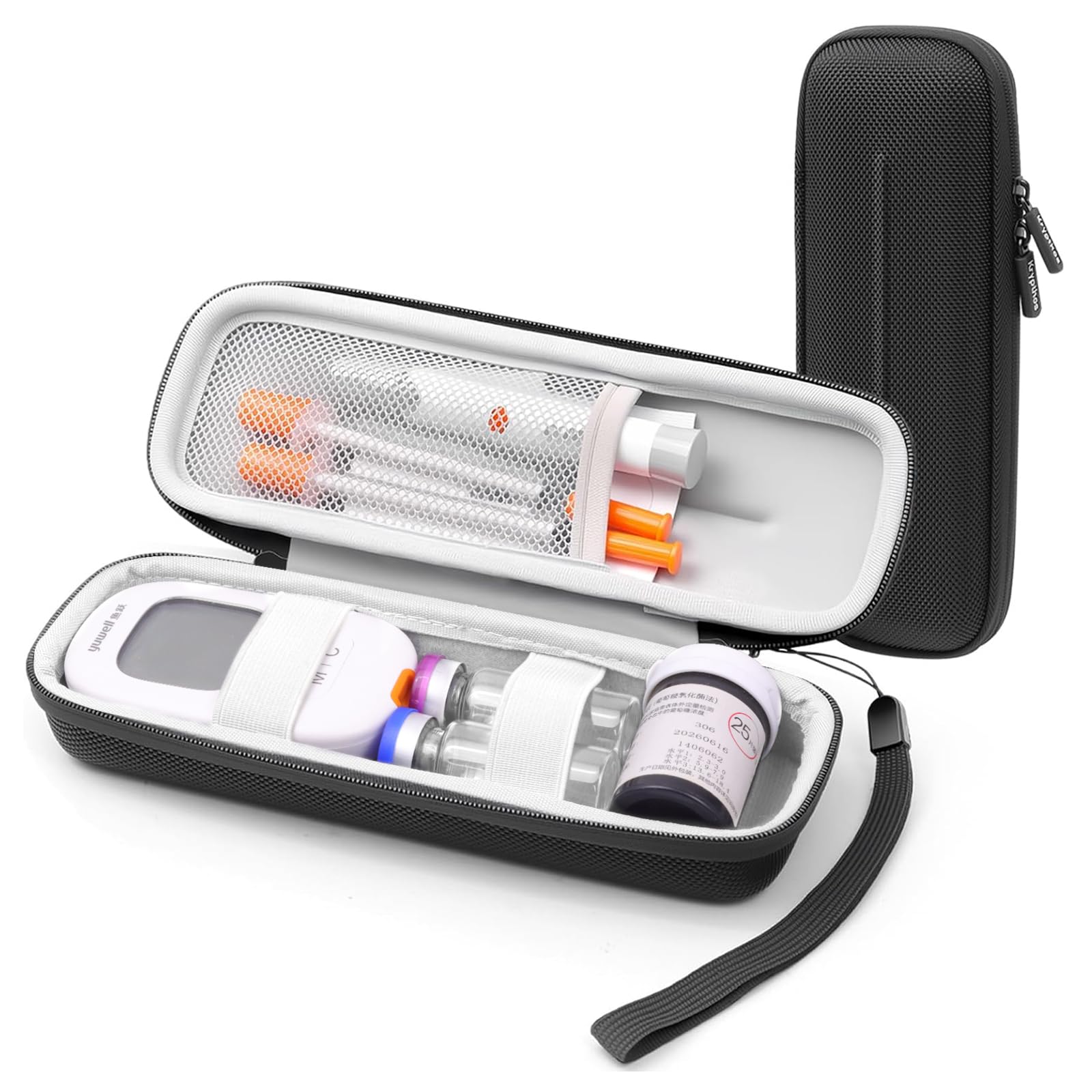 Diabetes Travel Case for Diabetic Test Kit Glucose Meter, Insulin Pen More