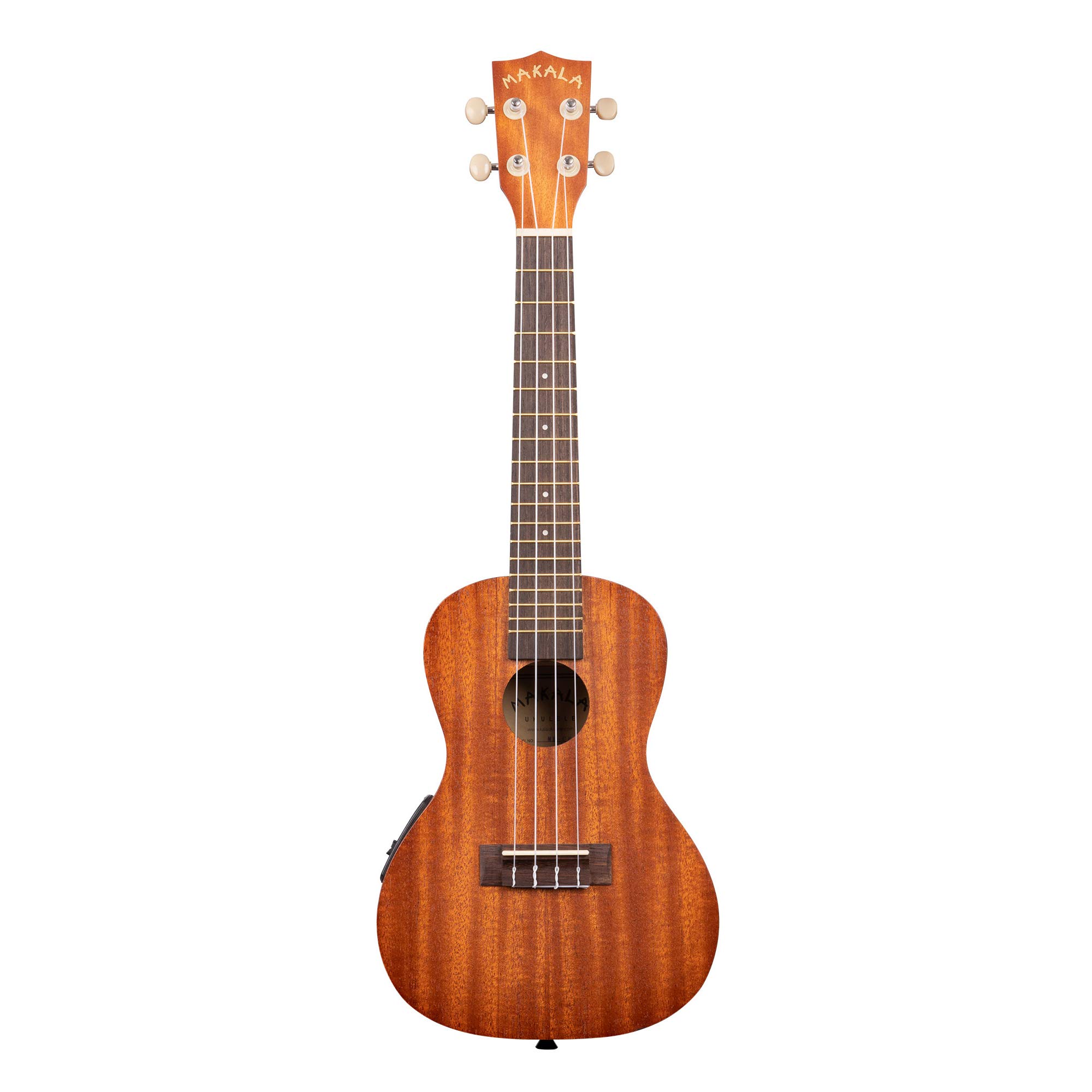 Kala MK-CE - Ukulele Concerto Elettrificato Adulti e Principianti, Ukulele in Mogano e Palissandro a 4 Corde per Musicisti Esperti e Nuovi con Custodia Inclusa, Strumenti Musicali a Corda, Satinato