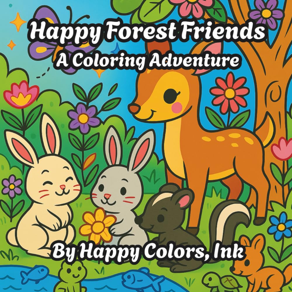 Happy Forest Friends: A Coloring Adventure