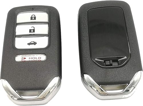 Miniatura 4 de Funda para llavero inteligente con control remoto para Honda Accord Civic CR-V HRV con 4 botones de repuesto sin llave (1)